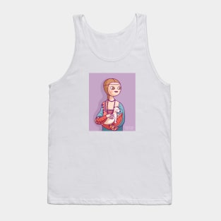 Lady with an Ermine Tank Top